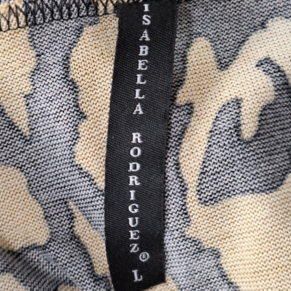 Isabella Rodriguez Academia Animal Print Waterfall Mobwife Cardigan Size L - Picture 12 of 14